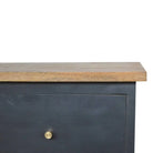 Charcoal Black Hand Painted Bedside - Price Crash Furniture