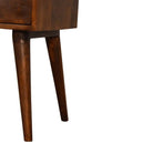 Chestnut Modern Solid Wood Bedside Table Unit - Price Crash Furniture