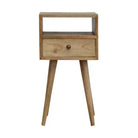 Compact Modern Oak-ish Bedside - Price Crash Furniture