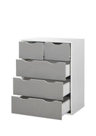 Alton 4 Piece Bedroom Set in Grey and White by TAD - Price Crash Furniture