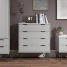 Core Products Augusta 4 Drawer Chest of Drawers in Grey - Price Crash Furniture
