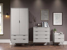 Core Products Augusta 4 Drawer Chest of Drawers in Grey - Price Crash Furniture