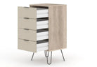 Core Products Augusta 4 Drawer Narrow Chest of Drawers in Driftwood & Calico - Price Crash Furniture