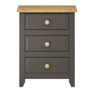 Core Products Capri Carbon 3 drawer bedside cabinet - Price Crash Furniture