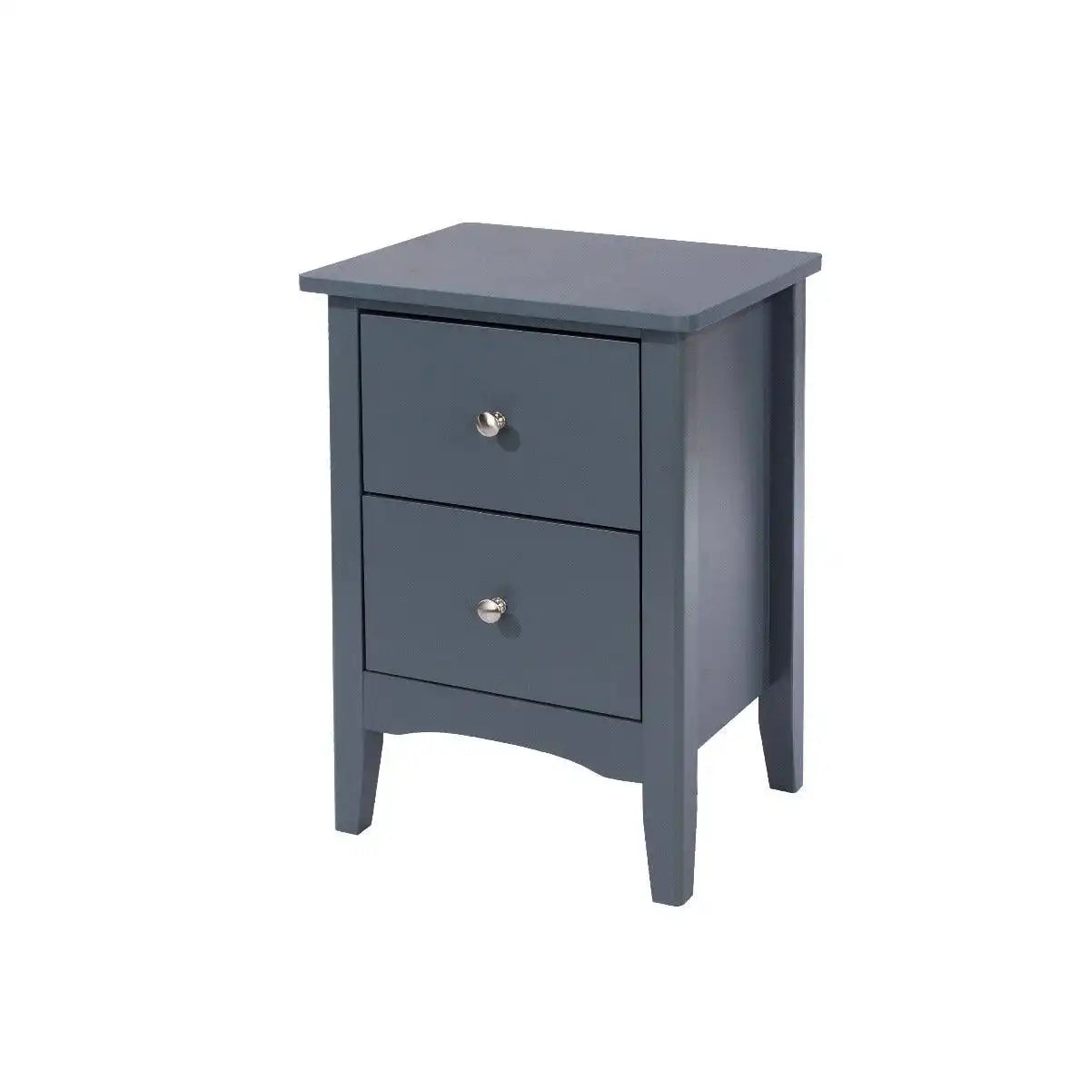 Core Products Como Blue 2 drawer beside cabinet - Price Crash Furniture