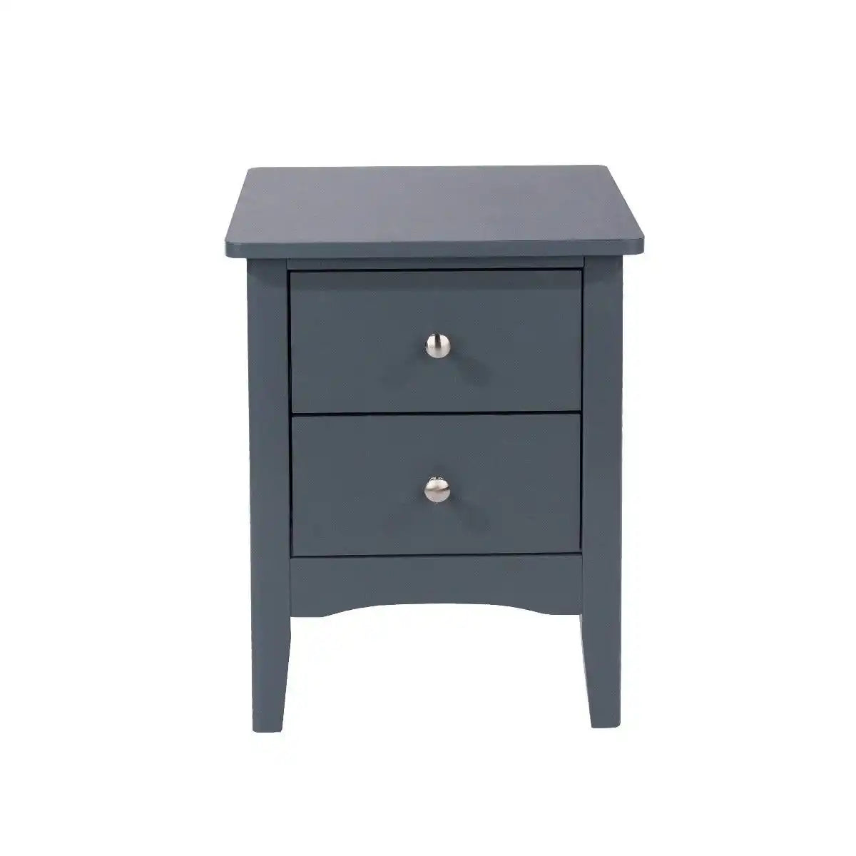 Core Products Como Blue 2 drawer petite beside cabinet - Price Crash Furniture