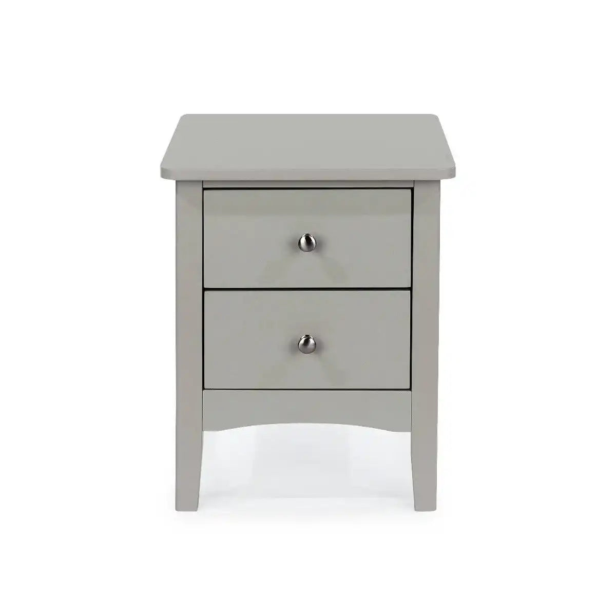 Core Products Como Light Grey 2 drawer petite beside cabinet - Price Crash Furniture