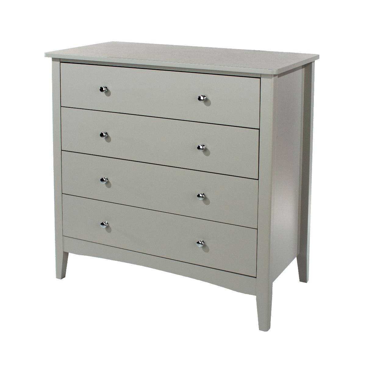 Core Products Como Light Grey 4 drawer chest - Price Crash Furniture
