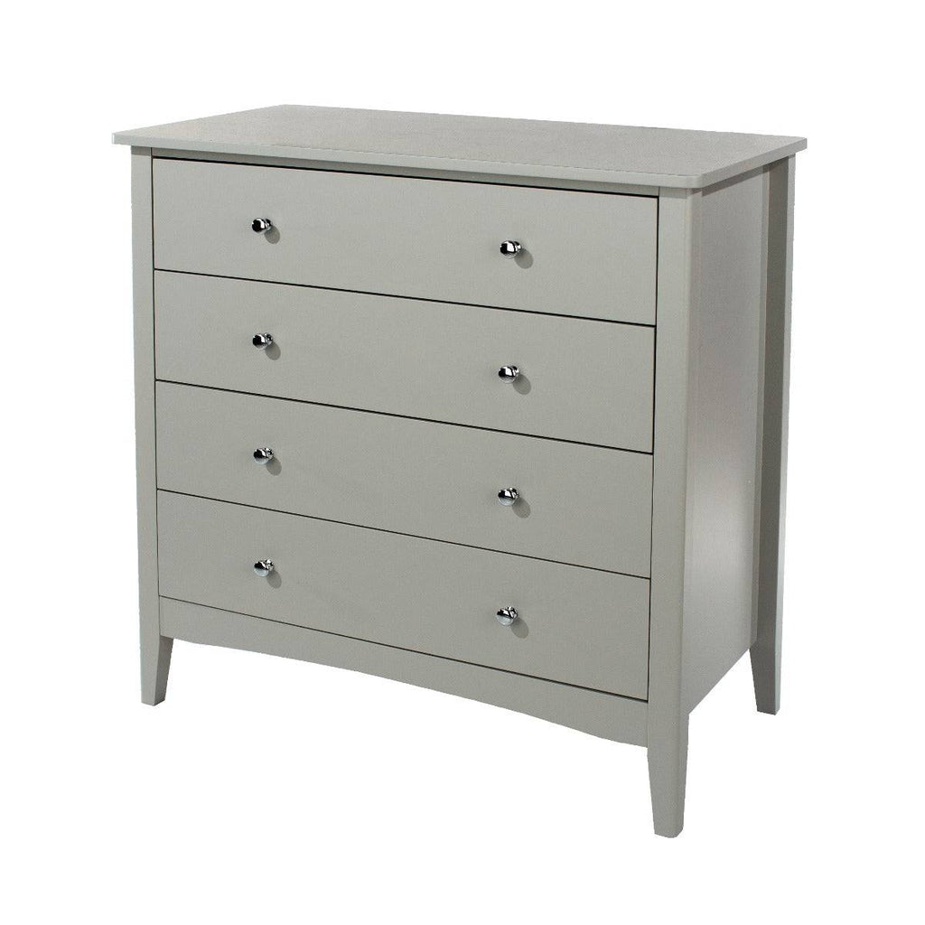 Core Products Como Light Grey 4 drawer chest - Price Crash Furniture