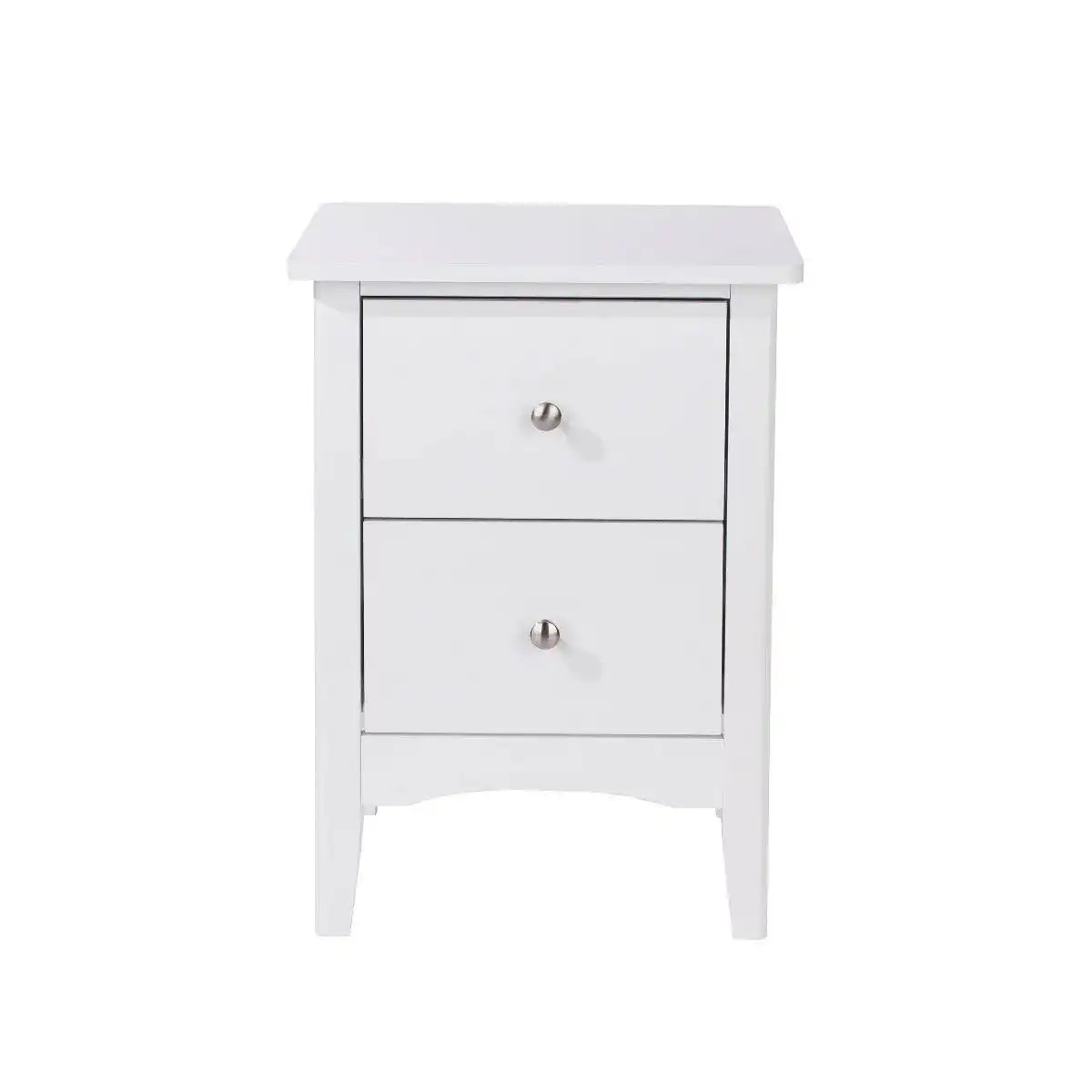 Core Products Como White 2 drawer beside cabinet - Price Crash Furniture