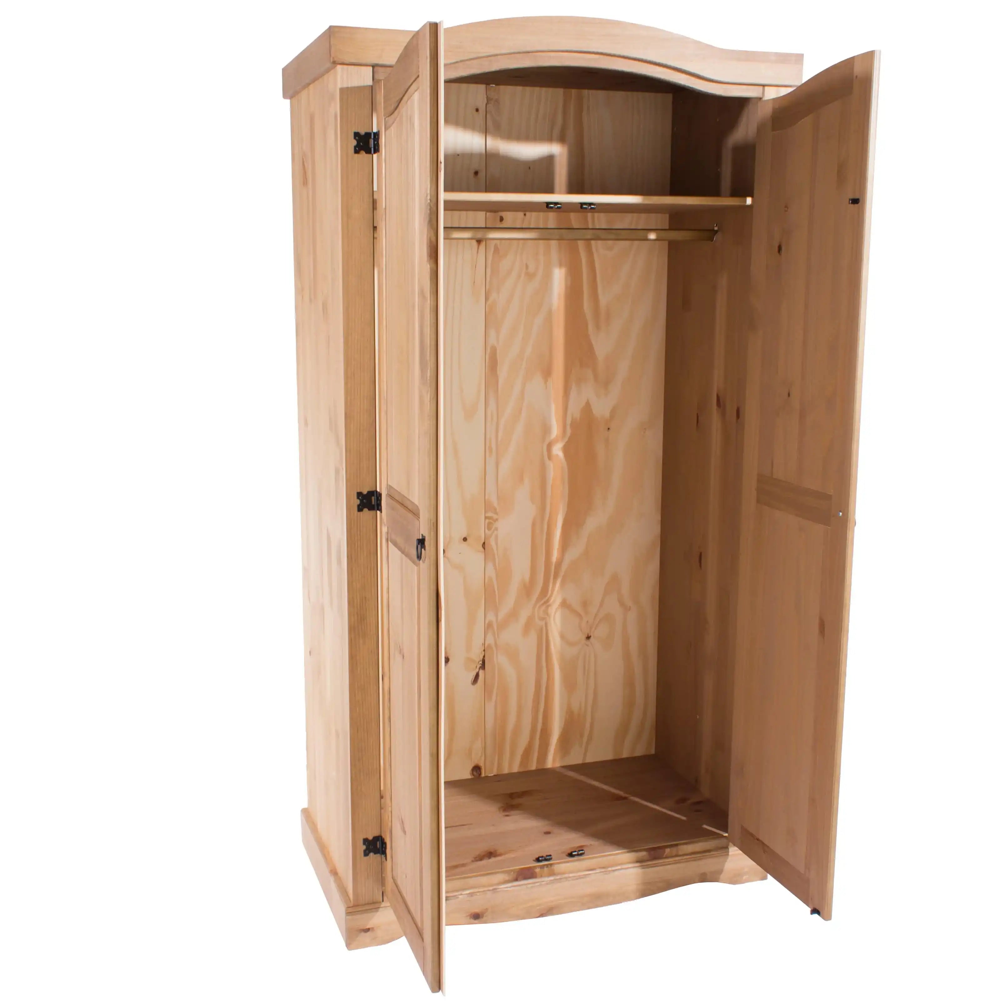 Core Products Corona Pine 2 Door Wardrobe - Price Crash Furniture