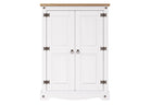 Core Products Corona Pine White Washed 2 Door Cupboard Unit - Price Crash Furniture