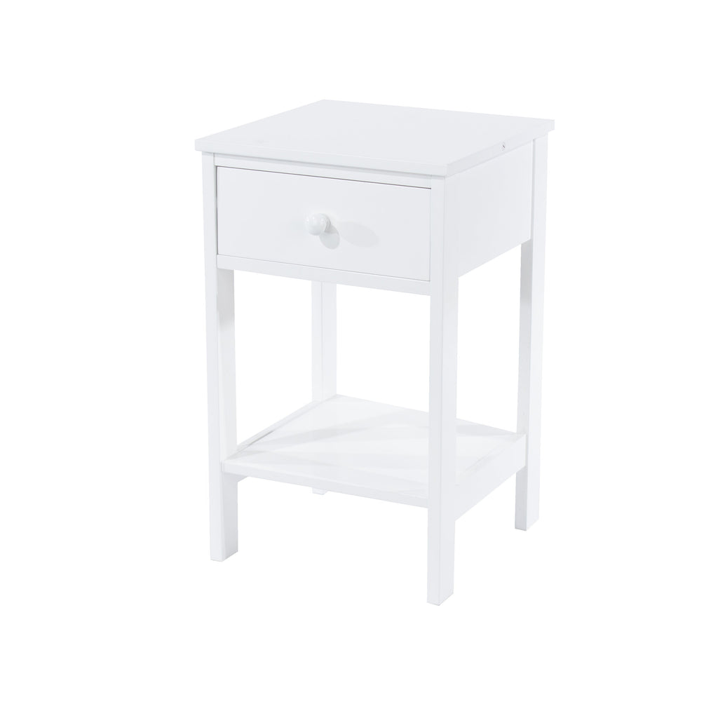 Core Products Shaker Grey 1 Drawer Petite  Bedside Cabinet - Price Crash Furniture