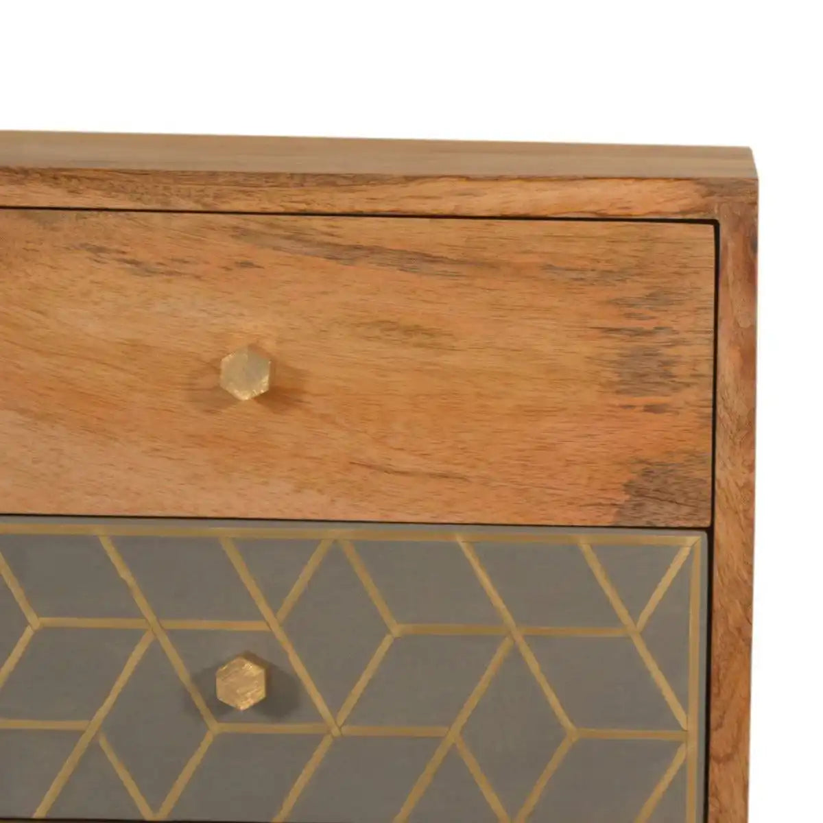 Dice 3 Drawer Bedside Unit - Price Crash Furniture