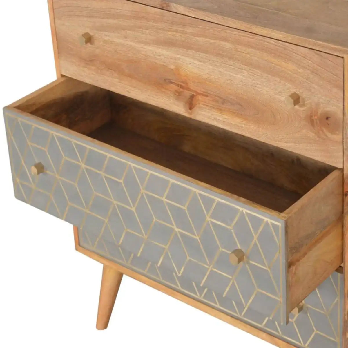 Dice 3 Drawer Chest of Drawers Unit - Price Crash Furniture