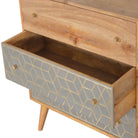 Dice 3 Drawer Chest of Drawers Unit - Price Crash Furniture