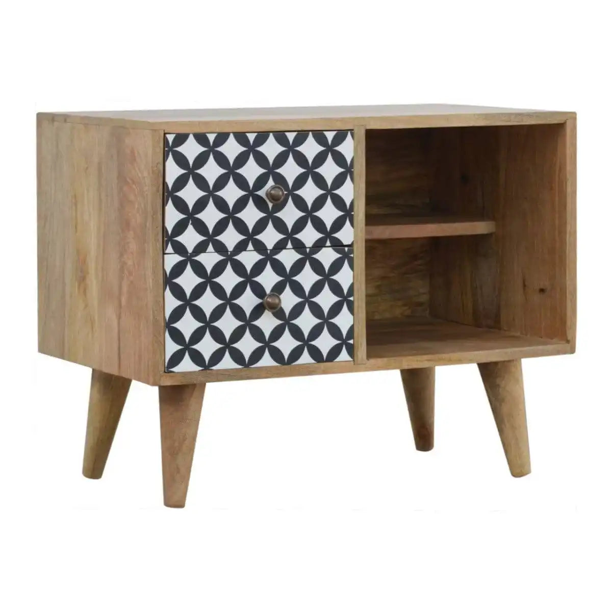 District Diamond Patterned Mini Cabinet - Price Crash Furniture