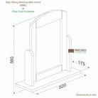 Elgin grey single dressing table tilting mirror - Price Crash Furniture