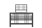 Burbank Metal UK Single Bed in Black by Dorel - Price Crash Furniture