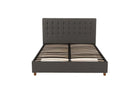 Emily Upholstered Double Bed in Grey by Dorel - Price Crash Furniture