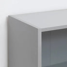 Essentials Bookcase Low Wide in Grey by TAD - Price Crash Furniture