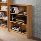 Essentials Bookcase Low Wide in Oak by TAD - Price Crash Furniture