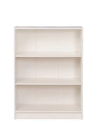 Essentials Bookcase Low Wide in White by TAD - Price Crash Furniture