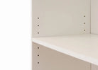 Essentials Bookcase Low Wide in White by TAD - Price Crash Furniture