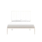 Giulia Modern Metal Double Bed in White by Dorel at Price Crash Furniture - Price Crash Furniture