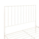 Giulia Modern Metal Double Bed in White by Dorel at Price Crash Furniture - Price Crash Furniture