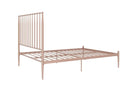 Giulia Modern Metal King Size Bed in Pink by Dorel - Price Crash Furniture