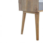 Grey And White 2 Drawer Hand-Painted Bedside - Price Crash Furniture
