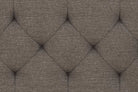 Her Majesty Linen Double Bed - in Grey by Dorel - Price Crash Furniture