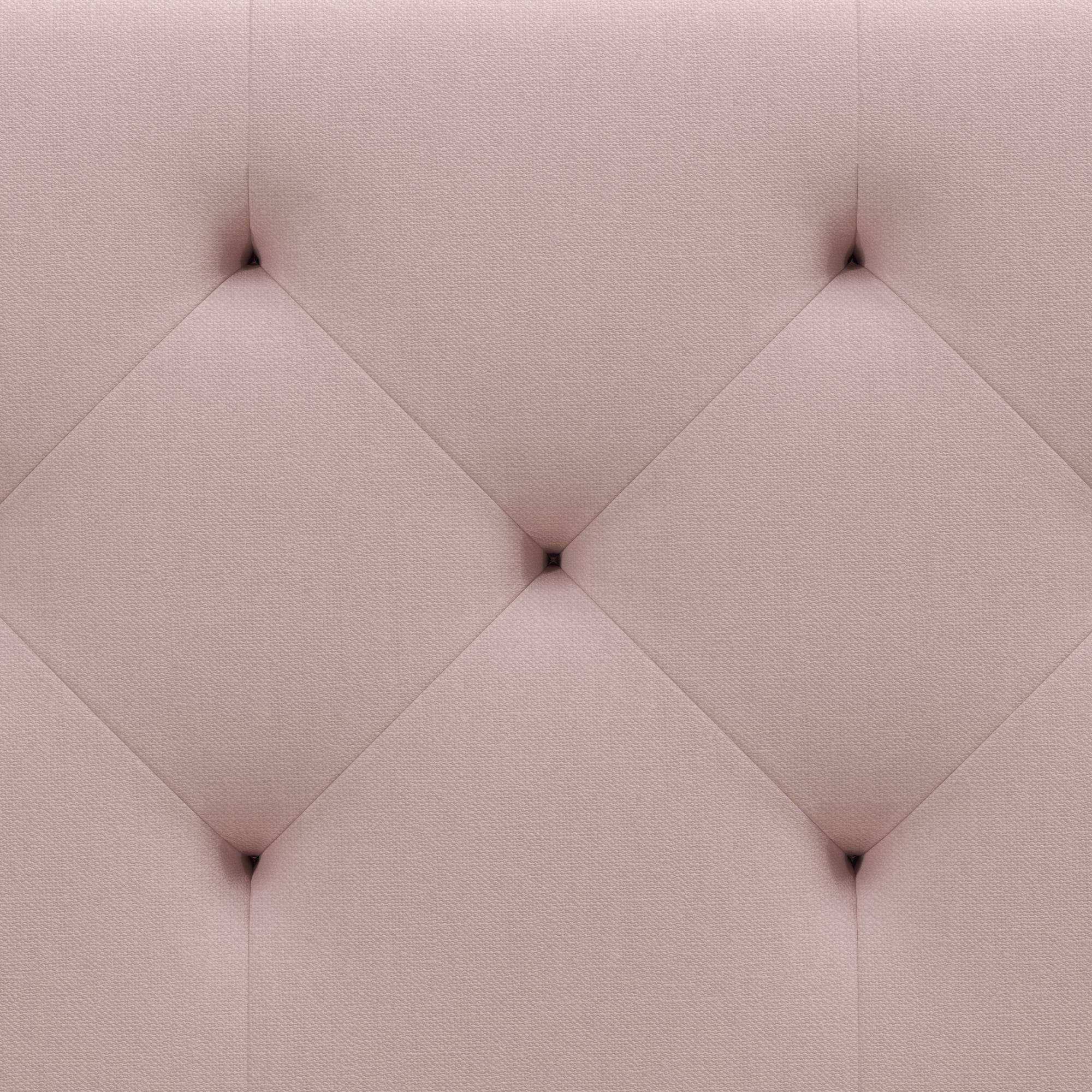 Her Majesty Linen King Size Bed - in Pink by Dorel - Price Crash Furniture