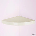 Hudson Gloss Cream 29.5cm Corner Shelf Kit by Core - Price Crash Furniture