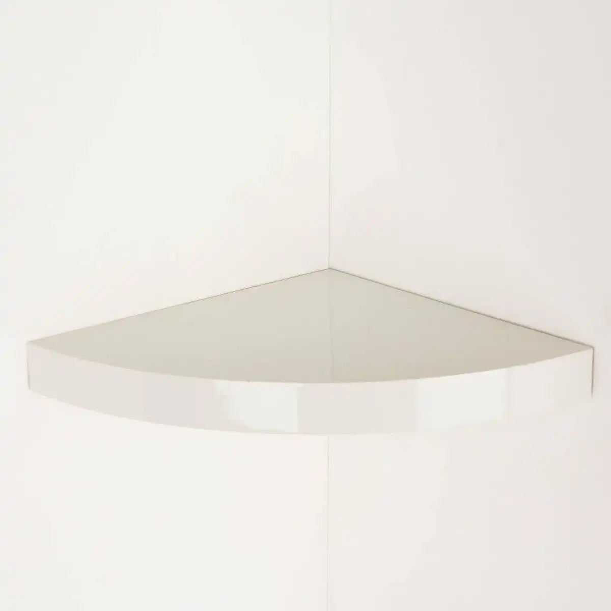 Hudson Gloss Cream 29.5cm Corner Shelf Kit by Core - Price Crash Furniture