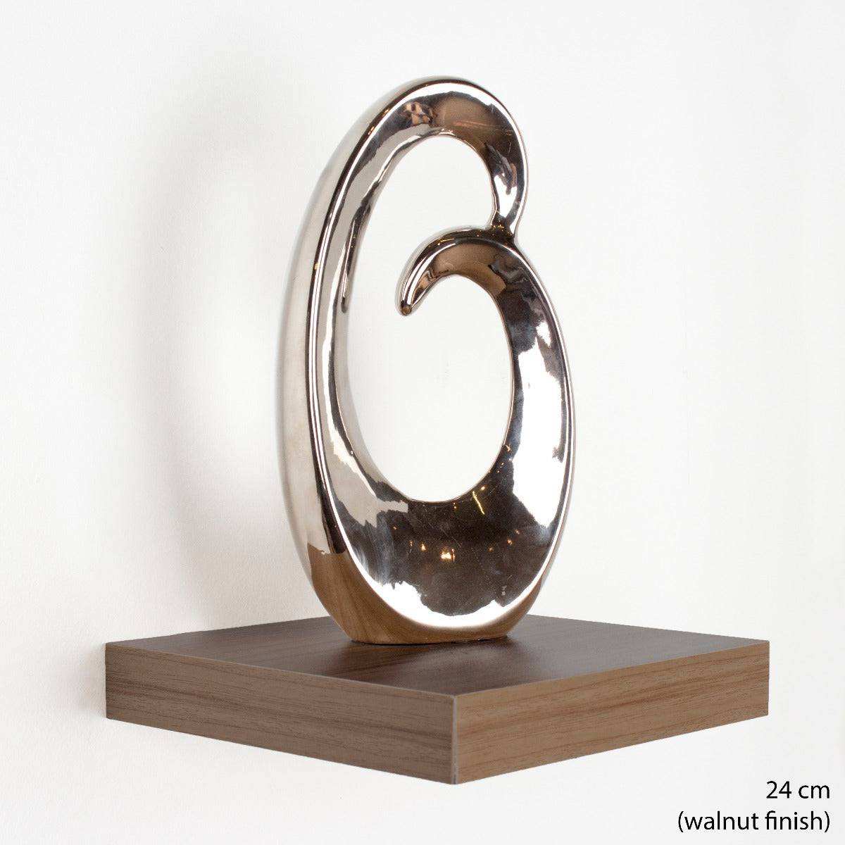 Hudson Walnut 60cm Floating Wall Shelf Kit by Core - Price Crash Furniture