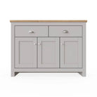 Lisbon 3 DOORS 2 DRAWER SIDEBOARD in grey - Price Crash Furniture