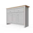 Lisbon 3 DOORS 2 DRAWER SIDEBOARD in grey - Price Crash Furniture