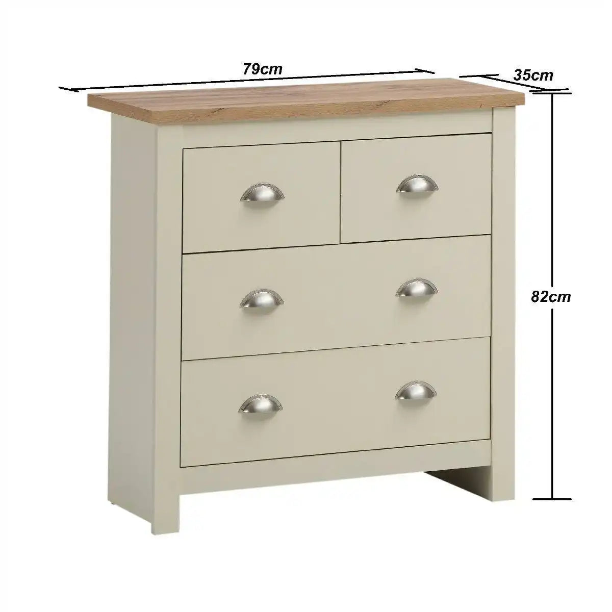 Lisbon 2 Piece Bedroom Set: 3 door wardrobe + 4 drawer chest of drawers - Price Crash Furniture