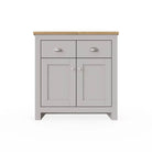 Lisbon 2 DOORS 2 DRAWER SIDEBOARD in grey - Price Crash Furniture