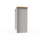 Lisbon 2 DOORS 2 DRAWER SIDEBOARD in grey - Price Crash Furniture