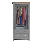 Lisbon 3 Piece Bedroom Set: 2 door 2 drawer wardrobe 4 drawer chest 1 drawer bedside - Price Crash Furniture