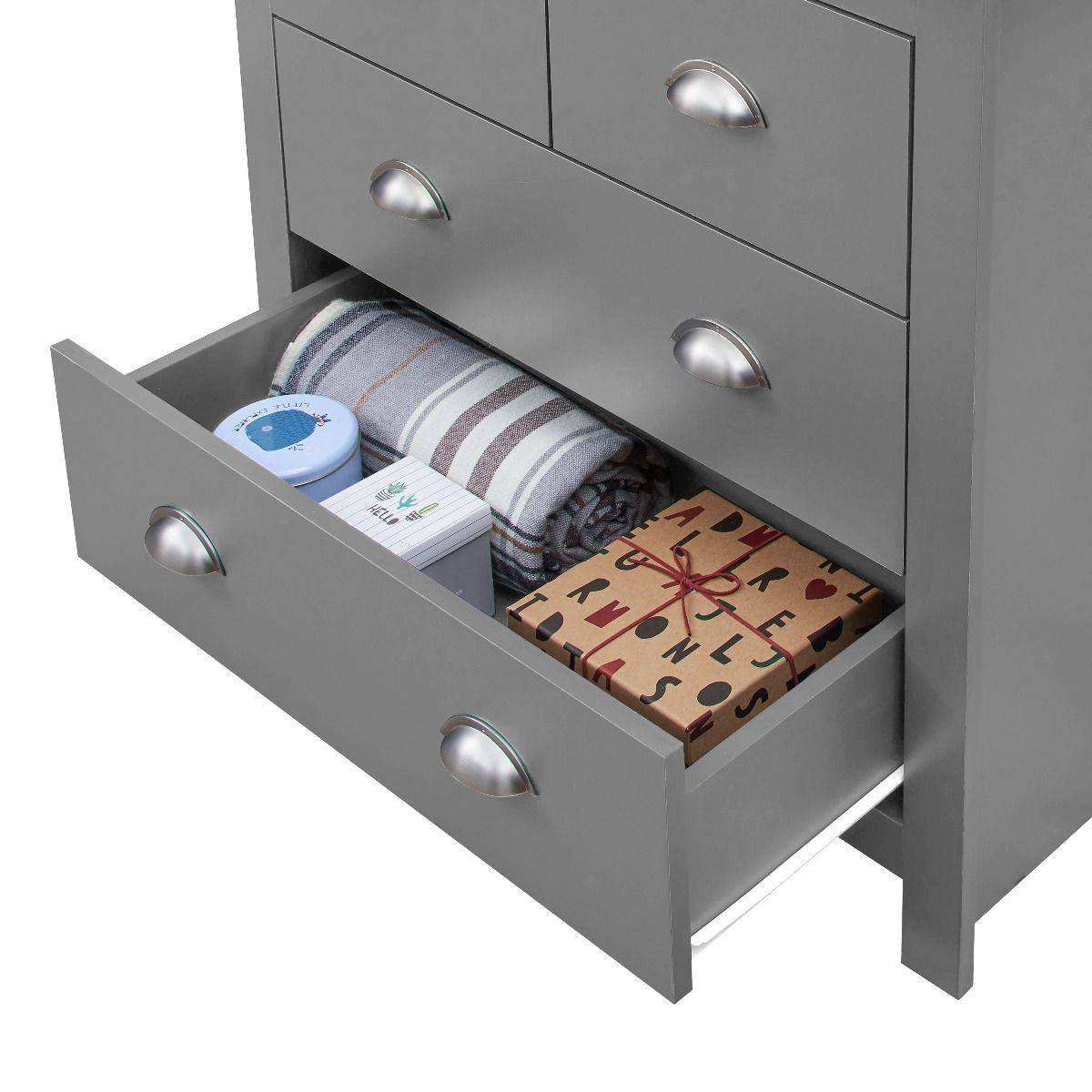 Lisbon 3 Piece Bedroom Set: 2 door 2 drawer wardrobe 4 drawer chest 1 drawer bedside - Price Crash Furniture