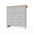 Lisbon 4 drawer chest of drawers by TAD in Grey - Price Crash Furniture