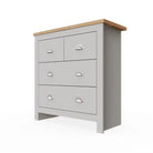 Lisbon 4 drawer chest of drawers by TAD in Grey - Price Crash Furniture