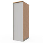 Lisbon 2 door 2 drawer wardrobe in grey & oak by TAD - Price Crash Furniture