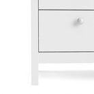 Madrid Shaker Style 3 Drawer Chest of Drawers Unit in White - Price Crash Furniture