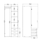 May Chest of 6 Drawers (3+3) in Truffle Oak - Price Crash Furniture