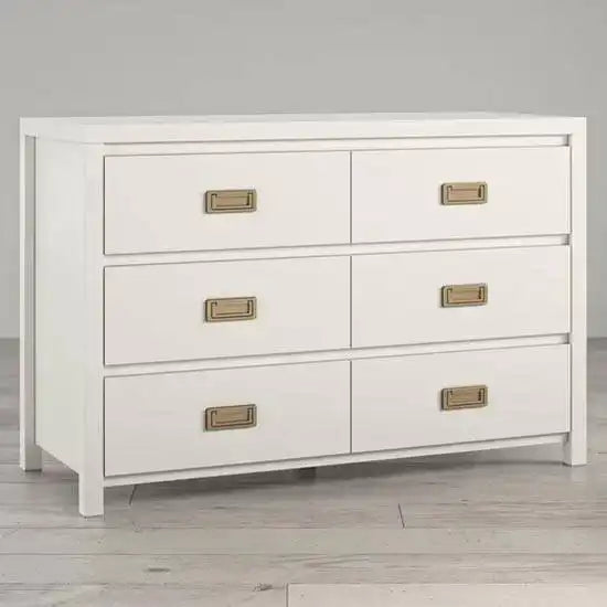 Monarch Hill Haven 6 Drawer Chest of Drawers in White by Dorel - Price Crash Furniture